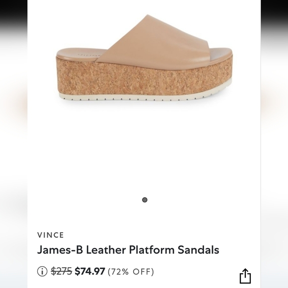 ❤️NEW Vince "James B" Slip On Wedge Sandals - Picture 6 of 6